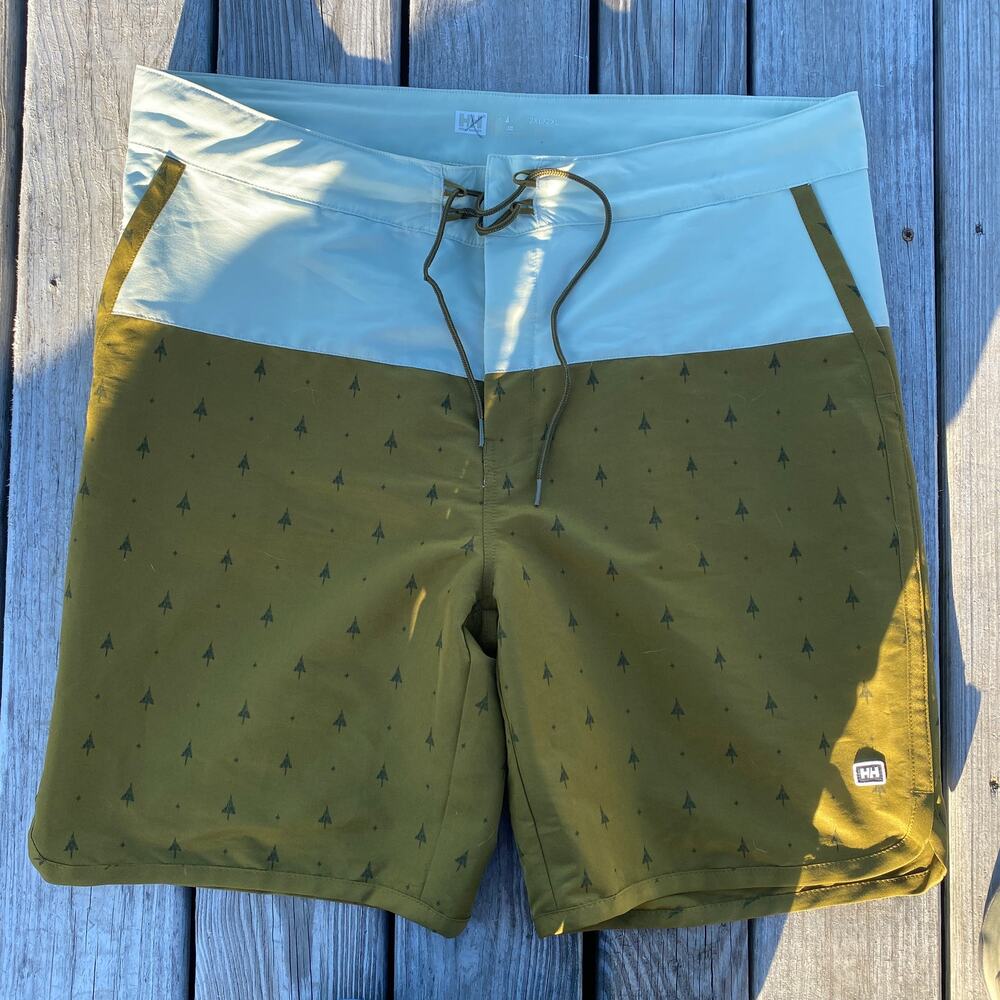Men's Helly Hanson Board Shorts - Two Tone Green - Size 2XL
